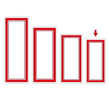 Amazon.co.jp: ササガワ タカ印 ポップ用紙 16-4010 赤枠カード